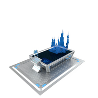 Sci fi Table Chrome with Holograms PNG & PSD Images