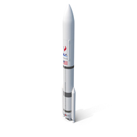 Vulcan Centaur Rocket with Two Solid Boosters PNG & PSD Images