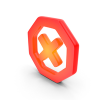 Close Octagon Outline Symbol PNG & PSD Images