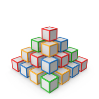 Colorful Cubes PNG & PSD Images