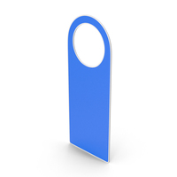 Blue Hotel Room Door Tag PNG & PSD Images