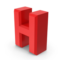Red Letter H PNG & PSD Images