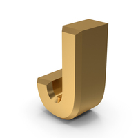 Gold Letter J PNG & PSD Images