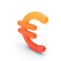 Euro Currency Symbol Glo PNG & PSD Images