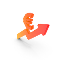 Euro Price Rise Symbol PNG & PSD Images