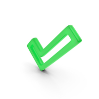 Check Mark Outline Symbol Glowing PNG & PSD Images