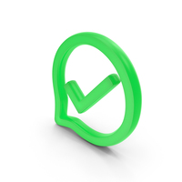 Comment Check Symbol Glowing PNG & PSD Images