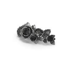 Silver Roses PNG & PSD Images