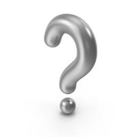 Question Mark Silver PNG & PSD Images