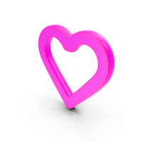 Heart Favourite Symbol Glowing PNG & PSD Images