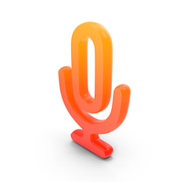 Mic Symbol Glowing PNG & PSD Images