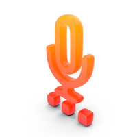 Microphone Settings Symbol Glowing PNG & PSD Images