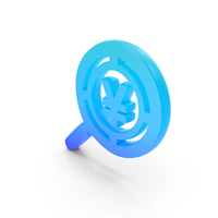 Money Search Yen Symbol Glo PNG & PSD Images