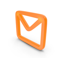 Mail Outline Symbol Glowing PNG & PSD Images
