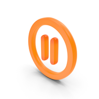 Pause Symbol Glowing PNG & PSD Images