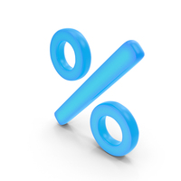 Percentage Symbol Glowing PNG & PSD Images