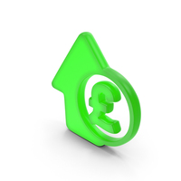 Pound High Price Symbol Glowing PNG & PSD Images