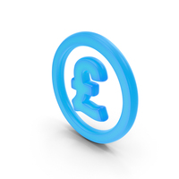 Pound Currency Symbol Glowing PNG & PSD Images
