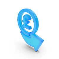 Pound Exchange Symbol Glowing PNG & PSD Images