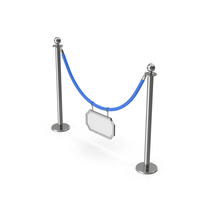 Blue Rope Barrier PNG & PSD Images