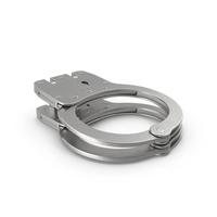 Hinged Galvanized Handcuffs PNG & PSD Images