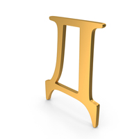 De Cyrillic Letter Icon Gold PNG & PSD Images