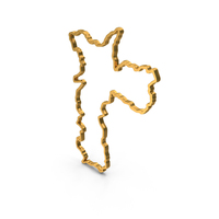 Gold Sao Paulo City Outline Icon PNG & PSD Images