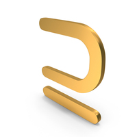 Subset Mathematical Icon Gold PNG & PSD Images