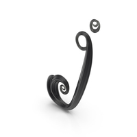 Black Glass Letter I PNG & PSD Images
