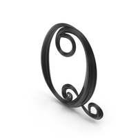 Black Glass Letter Q PNG & PSD Images