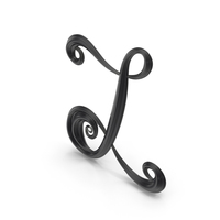 Black Glass Letter Z PNG & PSD Images