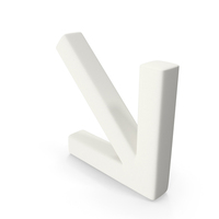 Iron Arrow Down Right PNG & PSD Images