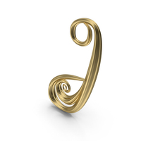 Gold Letter J PNG & PSD Images
