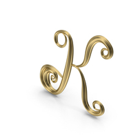 Gold Letter K PNG & PSD Images