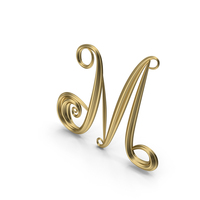 Gold Letter M PNG & PSD Images