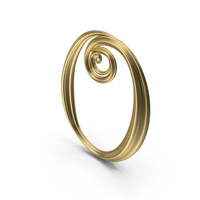 Gold Letter O PNG & PSD Images