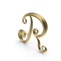 Gold Letter R PNG & PSD Images