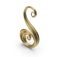 Gold Letter S PNG & PSD Images