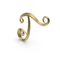 Gold Letter T PNG & PSD Images