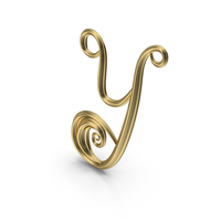 Gold Letter Y PNG & PSD Images