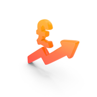 Pound Price Rise Symbol PNG & PSD Images