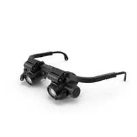 Binocular Magnifying Glasses Black PNG & PSD Images