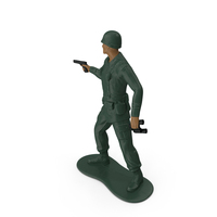 Toy Soldier with Pistol and Binoculars PNG & PSD Images