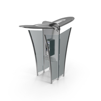 Modern Glass Phone Booth PNG & PSD Images