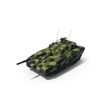 CV90 120-T Light Tank - Green Camo PNG & PSD Images