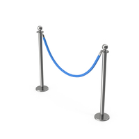 Blue Rope Barrier PNG & PSD Images
