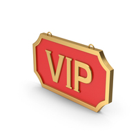 VIP Hanging Signboard PNG & PSD Images
