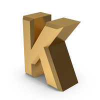 Gold Letter K PNG & PSD Images