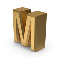 Gold Letter M PNG & PSD Images