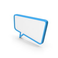 Blue Speech Bubble Icon PNG & PSD Images